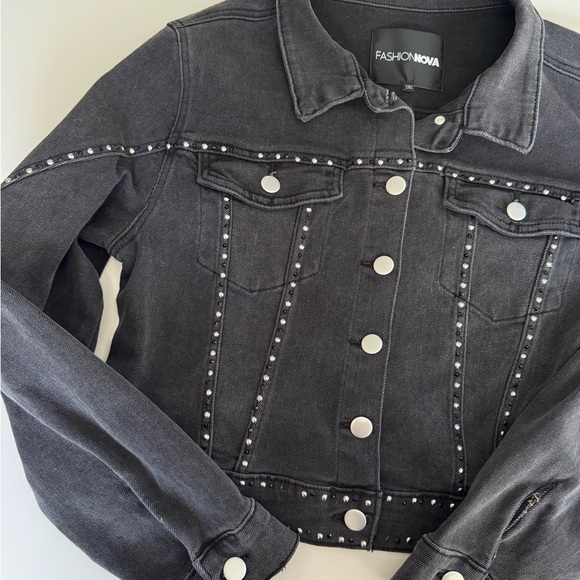 Gray Jean Jacket - Picture 6 of 11